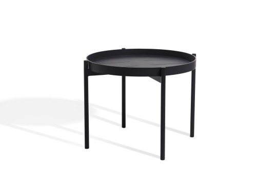 Skargaarden Saltö lounge bord Aluminium/antracit 56,5 cm Grå