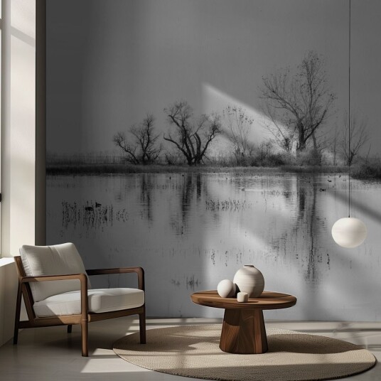 Tapet Innsjø Refleksjon Tapet Innsjø Refleksjon