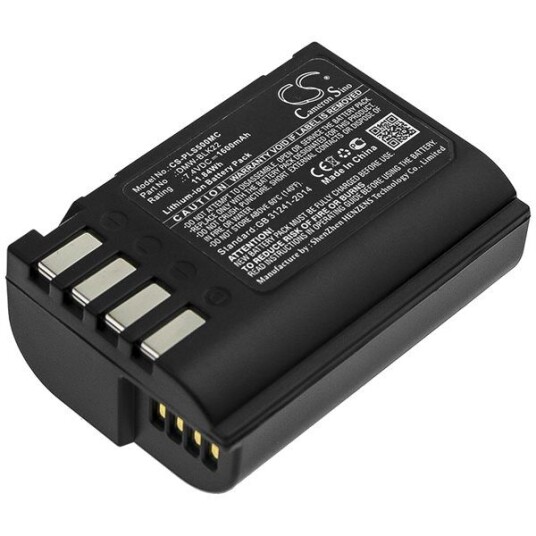 Panasonic Lumix DC-S5K batteri (1600 mAh 7.4 V, Sort)