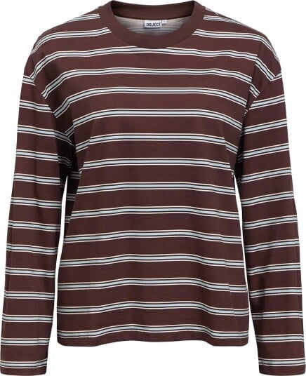 Object Objgima Re L/S T Shirt E Pa 26 Brown L