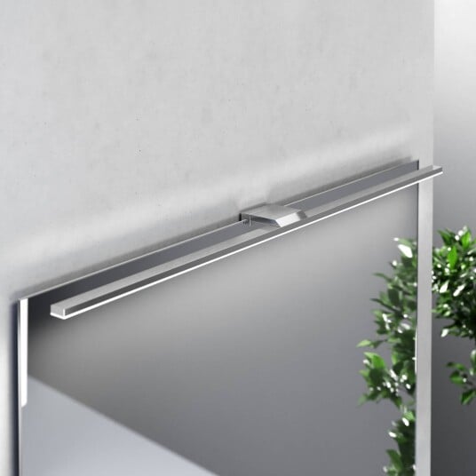 MCJ LED-speilbelysning Triga IP44 krom 80 cm 4 000 K
