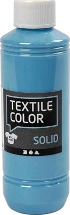 Diverse Textile Solid dekkende turkisblå 250 ml 1 flaske