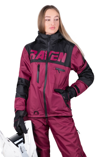 Raven Frontline Jakke Dame Svart-Lilla