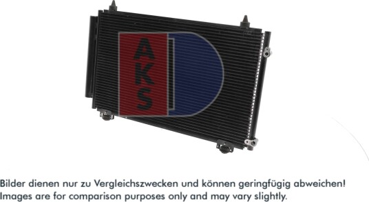 Kondensator, klimaanlegg AKS DASIS 212038N Kondensator, klimaanlegg AKS DASIS 212038N