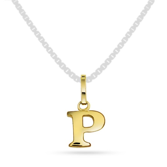 Pan Jewelry, Anheng i 585 gult gull bokstav P Pan Jewelry, Anheng i 585 gult gull bokstav P