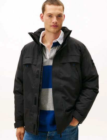 Tommy Hilfiger Tech Padded Jkt - Black - S Tommy Hilfiger Tech Padded Jkt - Black - S