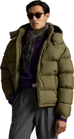 Ralph Lauren Woven puffer jacket XL grønn herre