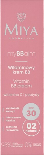 Miya myBBcream Vitamin BB Cream SPF30 02_natural Miya myBBcream Vitamin BB Cream SPF30 02_natural