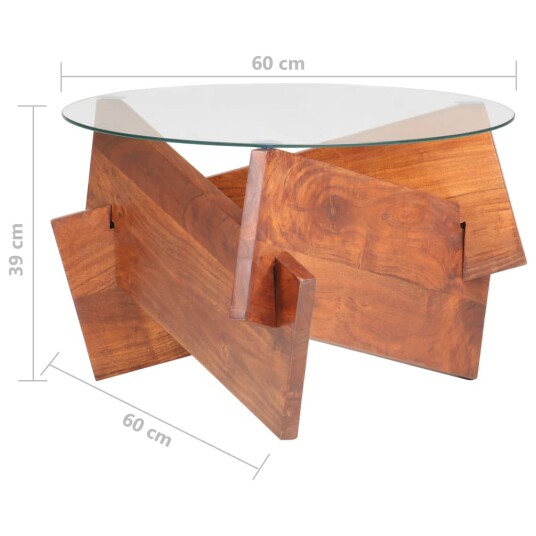 Salongbord 60 cm heltre akasie