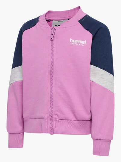 Hummel Loose Block Mini Full Zip Genser Violet 86 Hummel Loose Block Mini Full Zip Genser Violet 86