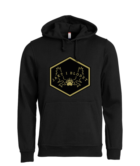 Jakt I Blodet Basic Hoody Men Black 'Hunting in the blood' S
