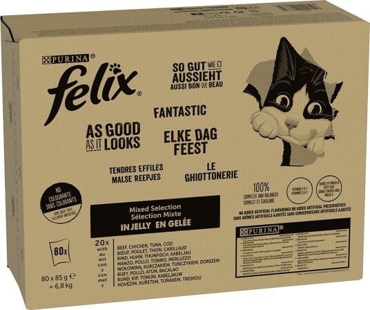 Felix Latz As Good As It Looks Poser Kjøttmiks 2 Storfe Kylling Tunfisk Sei 80 X 85 G
