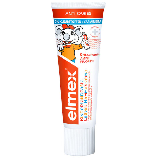 Børnetandpasta Elmex Anti-Caries 0-5 år 75 ml. Børnetandpasta Elmex Anti-Caries 0-5 år 75 ml.