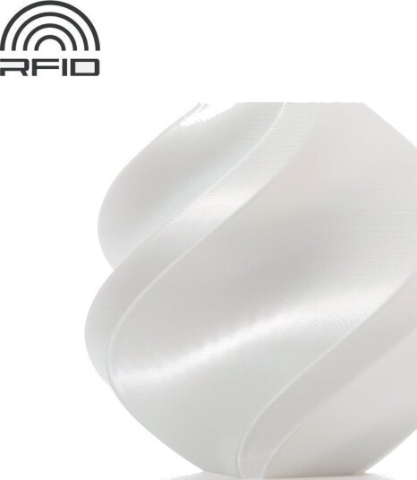 Bambu Lab PLA Silk+ White 13110 Med spole