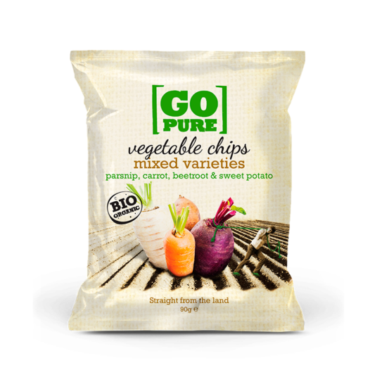 Go pure Grønnsak chips 90 gr Go pure Grønnsak chips 90 gr