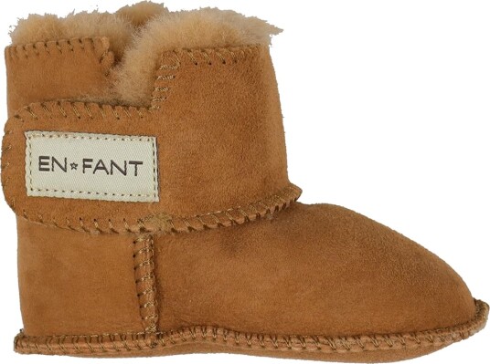 En Fant Sheepskin Bootee   Brown   80