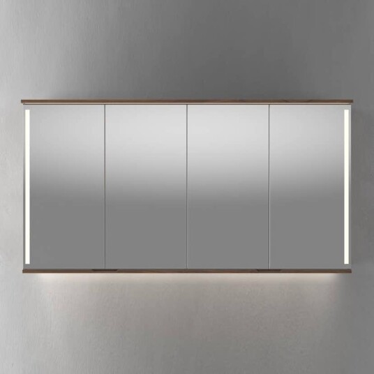 Speilskap Linn Bad Sogn med Integrert Belysning 160 cm 2x80 20916B Speilskap Linn Bad Sogn med Integrert Belysning 160 cm 2x80 20916B