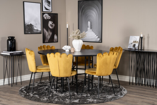Furniture Fashion Spisegruppe Copenhagen med 6 Limhamn Spisestoler Gul Furniture Fashion Furniture Fashion Spisegruppe Copenhagen med 6 Limhamn Spisestoler Gul Furniture Fashion