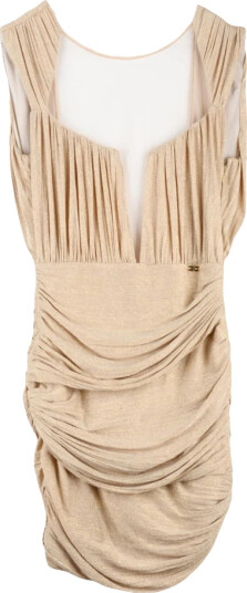Elisabetta Franchi Dame Kjoler Beige M, Elisabetta Franchi Dame Kjoler Beige M,