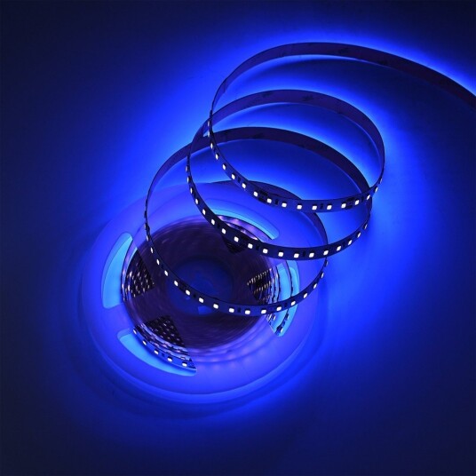 5m 10W/m UV 400 nm LED strip   24V DC IP20 120 LED pr. meter