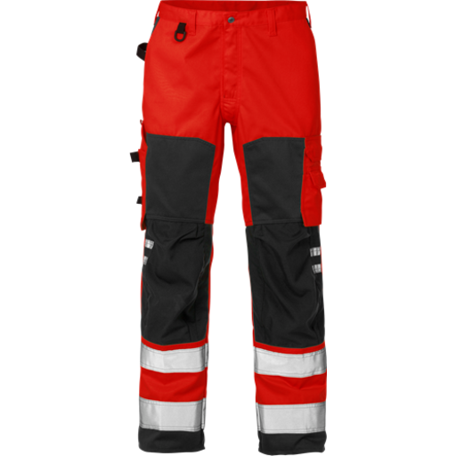 Fristads Byxa 2026 Plu, Klass 2 Varsel Röd/svart C58