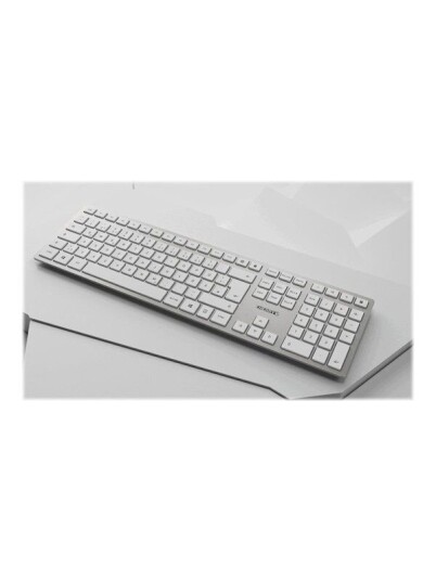 Cherry DW 9100 SLIM Tastatur & Mussett Engelsk Storbritannia Hvit Cherry DW 9100 SLIM Tastatur & Mussett Engelsk Storbritannia Hvit