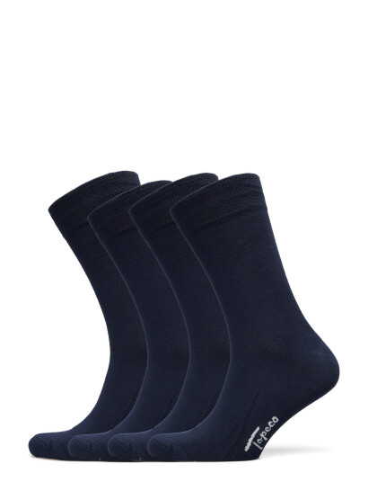 TOPECO Socks 4P, Bamboo - Navy - 41-45