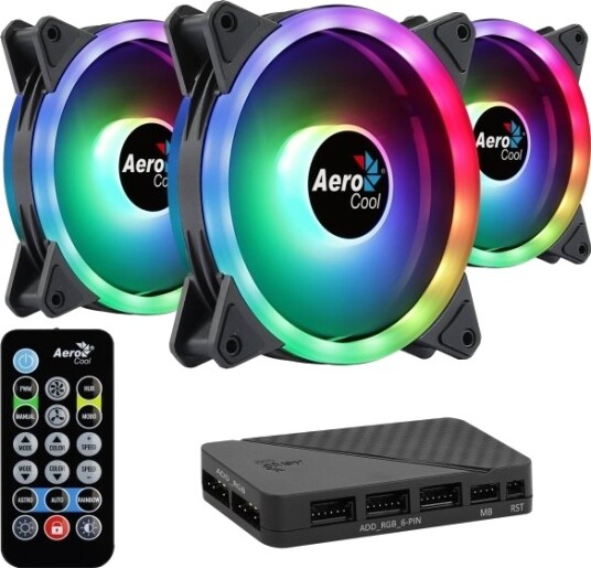 Aerocool Duo 12 Pro Vifte 12cm 1000 Rpm 19.7 Db 33.4 Cfm Sort Aerocool Duo 12 Pro Vifte 12cm 1000 Rpm 19.7 Db 33.4 Cfm Sort