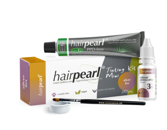 Hairpearl Brynog Vippefarge Mini-Kit Graphite Grey