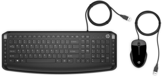 HP 250 Tastatur og Mus Sett USB Sort Universell HP 250 Tastatur og Mus Sett USB Sort Universell