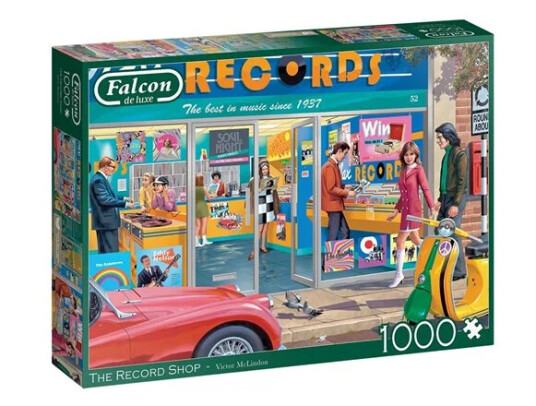 Jumbo Falcon Jigsaw Puzzle The Record Shop 1000pcs. Gulv Jumbo Falcon Jigsaw Puzzle The Record Shop 1000pcs. Gulv