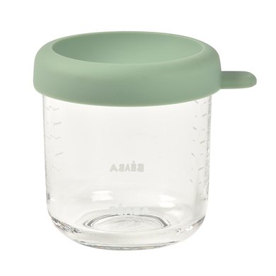 Beaba Glasskrukkebeholder Med Lukking 250 Ml Sage Green