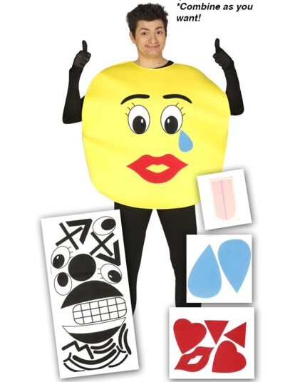 DIY Emoji Kostyme Klipp til Emoticons Selv DIY Emoji Kostyme Klipp til Emoticons Selv