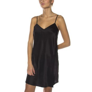 Damella 44001 Nightdress Svart silke Medium Dame Damella 44001 Nightdress Svart silke Medium Dame