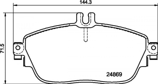 Bremseklosser sett HELLA 8DB 355 019-721