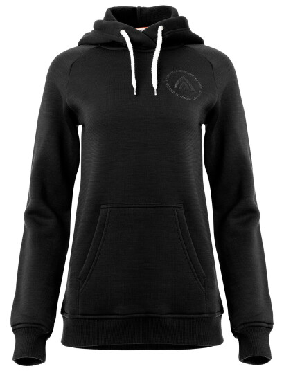 Aclima FleeceWool V2 Hoodie, Dame Jet Black M