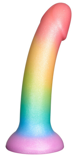 baseks Colour-mix Silikondildo 18 cm - Forskjellige farger - Forskjellige farger