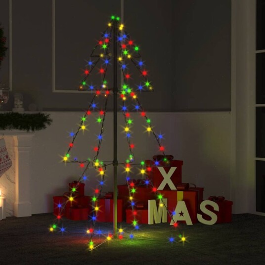 vidaXL Juletre kjegle 160 LED innendørs og utendørs 78x120 cm