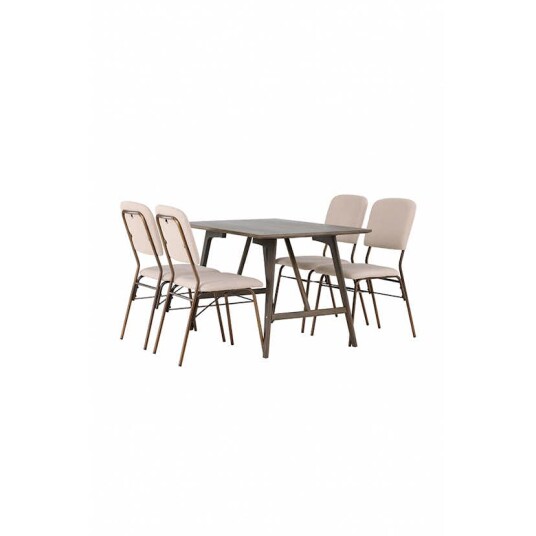 Venture Home Spisegruppe Venture Home Kaseidon med 4 stk Seda Stoler GR23860