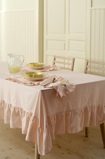 Ellos Home Duk Lovisa Frill Rosa Ellos Home Duk Lovisa Frill Rosa