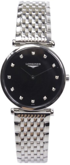 Longines Dameklokke L4.512.4.58.6 La Grande Classique De Sort/Stål