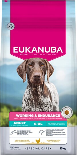 Eukanuba Tørrfôr Adult Special Care Working & Endurance Sparepakke 2 X 15 kg