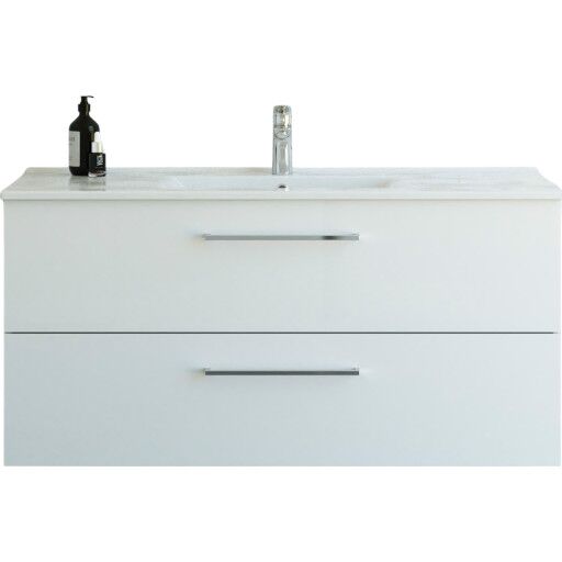 Dansani Mido+ møbelpakke 121x45,5 hvit høyglans