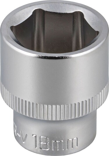 PELA 562381 Pipe Drivstørrelse 3/8", 6-Kant, Kort 18 mm