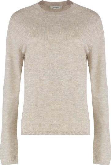 Max Mara Dame Strikkevarer Beige M, Max Mara Dame Strikkevarer Beige M,