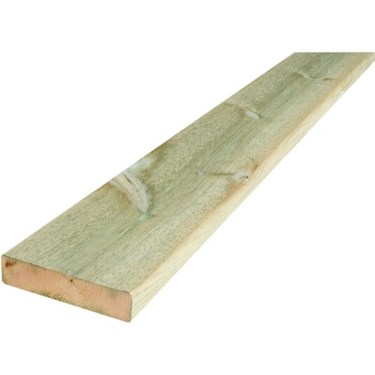 Moelven Terrassebord CU Impregnert Furu 28x120x3900 mm Klasse 1 Moelven Terrassebord CU Impregnert Furu 28x120x3900 mm Klasse 1