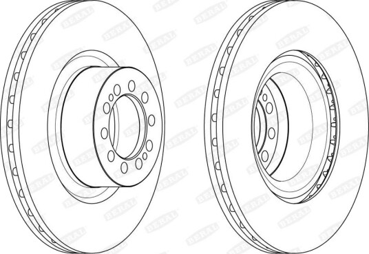 BERAL BCR370A Bremseskive BERAL BCR370A Bremseskive
