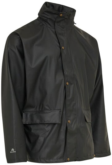 Elka Regnjakke PU 026300 sort str. 5XL