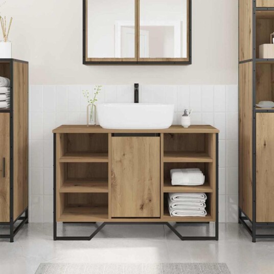 Baderomsvaskeskap Artisan Eik 91x35x60 cm Konstruert Tre Baderomsvaskeskap Artisan Eik 91x35x60 cm Konstruert Tre