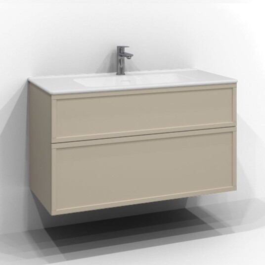 Svedbergs Poem Ramme Servantskap D45 med 2 Skuffer Sand / 100cm